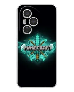 Чехол для Huawei Honor 400 Pro с картинкой «Minecraft Diamond лого»