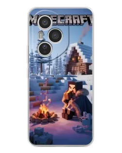 Чехол для Huawei Honor 400 Pro с картинкой «Зимний Minecraft»