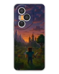 Чехол для Huawei Honor 400 Pro с картинкой «Стив у башни»