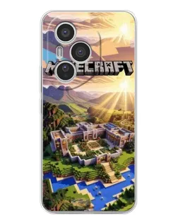 Чехол для Huawei Honor 400 Pro с картинкой «Minecraft панорама»