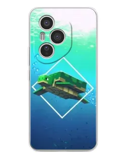 Чехол для Huawei Honor 400 Pro с картинкой «Черепаха Minecraft»