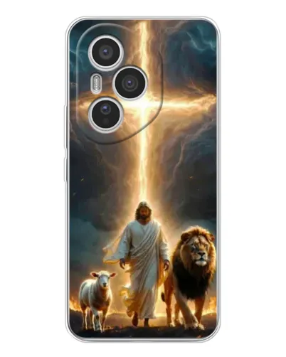 Чехол для Huawei Honor 400 Pro с картинкой «Лев Иуды и Свет» Чехол для Huawei Honor 400 Pro с картинкой «Лев Иуды и Свет»