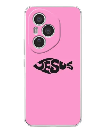 Чехол для Huawei Honor 400 Pro с картинкой «Розовый символ Jesus» Чехол для Huawei Honor 400 Pro с картинкой «Розовый символ Jesus»
