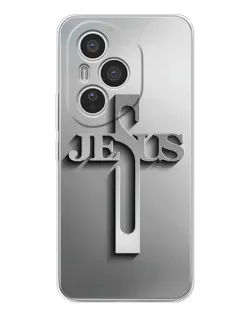 Чехол для Huawei Honor 400 Pro с картинкой «Металлический крест Jesus» Чехол для Huawei Honor 400 Pro с картинкой «Металлический крест Jesus»