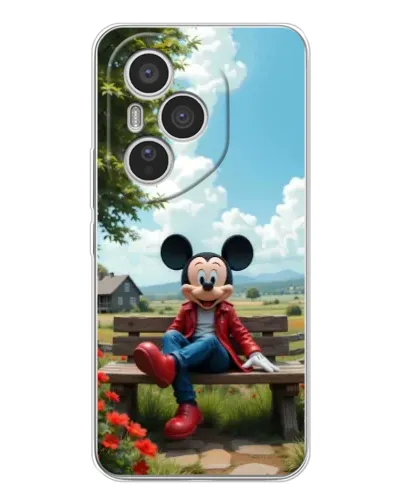 Чехол для Huawei Honor 400 Pro с картинкой «Микки на скамейке»