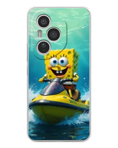 Чехол для Huawei Honor 400 Pro с картинкой «Спанч Боб на гидроцикле» Чехол для Huawei Honor 400 Pro с картинкой «Спанч Боб на гидроцикле»