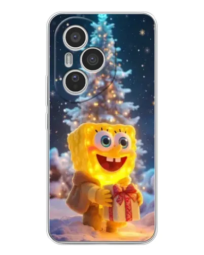Чехол для Huawei Honor 400 Pro с картинкой «Рождественский Спанч Боб» Чехол для Huawei Honor 400 Pro с картинкой «Рождественский Спанч Боб»