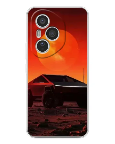 Чехол для Huawei Honor 400 Pro с картинкой «Cybertruck на Марсе»