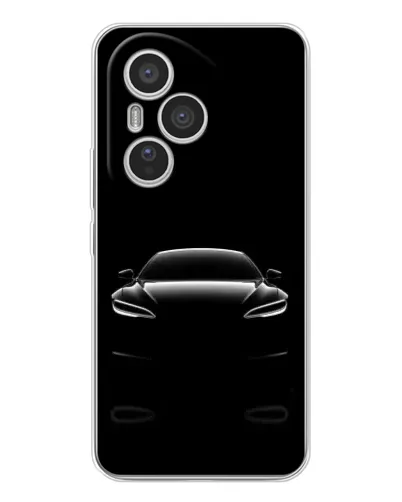 Чехол для Huawei Honor 400 Pro с картинкой «Силуэт Tesla Night»