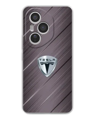 Чехол для Huawei Honor 400 Pro с картинкой «Металлическая текстура Tesla»