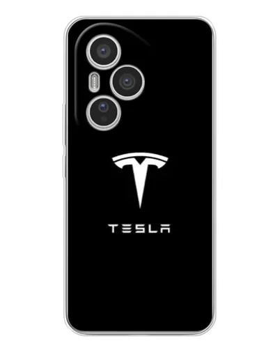 Чехол для Huawei Honor 400 Pro с картинкой «Tesla White Logo»