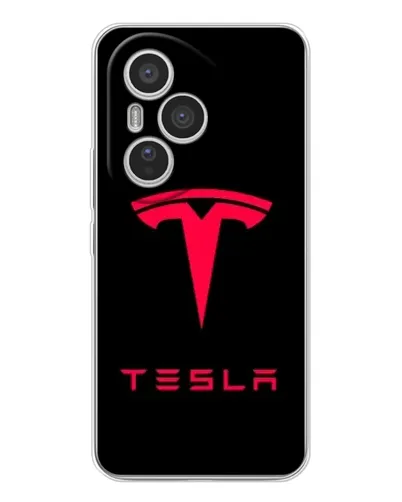 Чехол для Huawei Honor 400 Pro с картинкой «Tesla Red Logo»