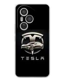 Чехол для Huawei Honor 400 Pro с картинкой «Tesla — серебристое авто» Чехол для Huawei Honor 400 Pro с картинкой «Tesla — серебристое авто»