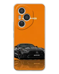 Чехол для Huawei Honor 400 Pro с картинкой «Оранжевый Mercedes AMG»
