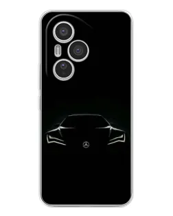 Чехол для Huawei Honor 400 Pro с картинкой «Mercedes — силуэт авто»