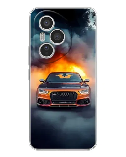 Чехол для Huawei Honor 400 Pro с картинкой «Audi в огненном дыму» Чехол для Huawei Honor 400 Pro с картинкой «Audi в огненном дыму»