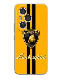Чехол для Huawei Honor 400 Pro с картинкой «Lamborghini Stripe желтый»