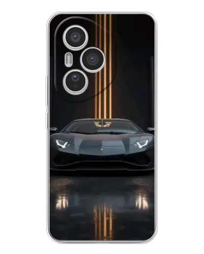 Чехол для Huawei Honor 400 Pro с картинкой «Lamborghini золотые линии» Чехол для Huawei Honor 400 Pro с картинкой «Lamborghini золотые линии»