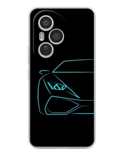 Чехол для Huawei Honor 400 Pro с картинкой «Голубой силуэт Lamborghini» Чехол для Huawei Honor 400 Pro с картинкой «Голубой силуэт Lamborghini»