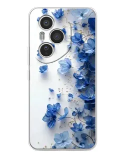 Чехол для Huawei Honor 400 Pro с картинкой «Голубой цветочный каскад»