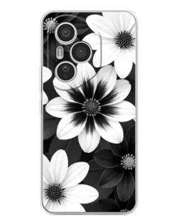 Чехол для Huawei Honor 400 Pro с картинкой «Монохромные астры»
