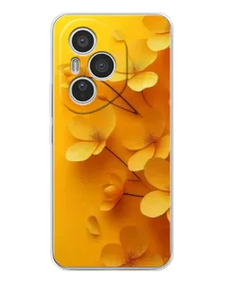 Чехол для Huawei Honor 400 Pro с картинкой «Золотые лепестки»