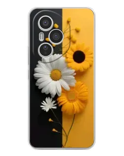 Чехол для Huawei Honor 400 Pro с картинкой «Подсолнух и ромашка»