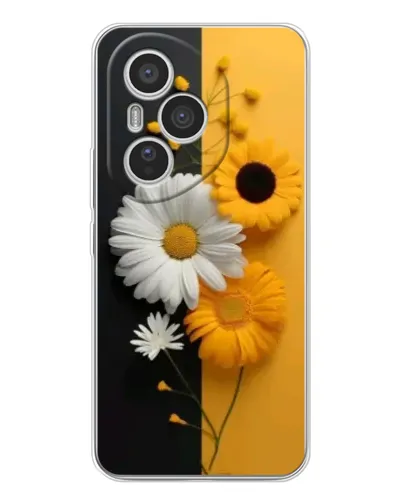 Чехол для Huawei Honor 400 Pro с картинкой «Подсолнух и ромашка»