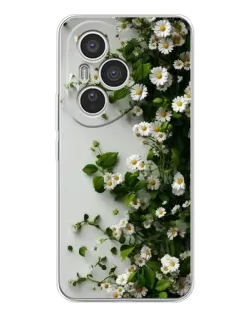 Чехол для Huawei Honor 400 Pro с картинкой «Ветка мелких белых цветов»