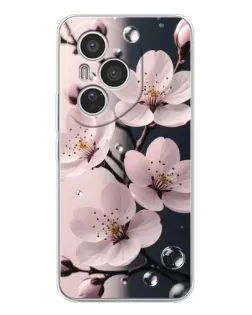 Чехол для Huawei Honor 400 Pro с картинкой «Нежная сакура и капли»
