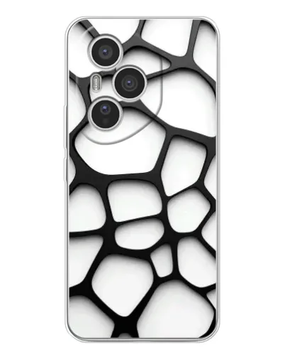 Чехол для Huawei Honor 400 Pro с картинкой «Белая объемная сетка» Чехол для Huawei Honor 400 Pro с картинкой «Белая объемная сетка»