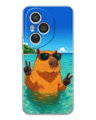 Чехол для Huawei Honor 400 Pro с картинкой «Морская капибара» Чехол для Huawei Honor 400 Pro с картинкой «Морская капибара»