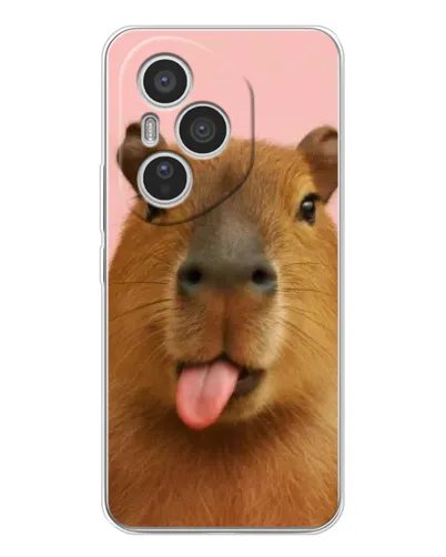 Чехол для Huawei Honor 400 Pro с картинкой «Капибара с языком» Чехол для Huawei Honor 400 Pro с картинкой «Капибара с языком»