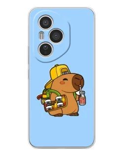 Чехол для Huawei Honor 400 Pro с картинкой «Капибара на скейте»