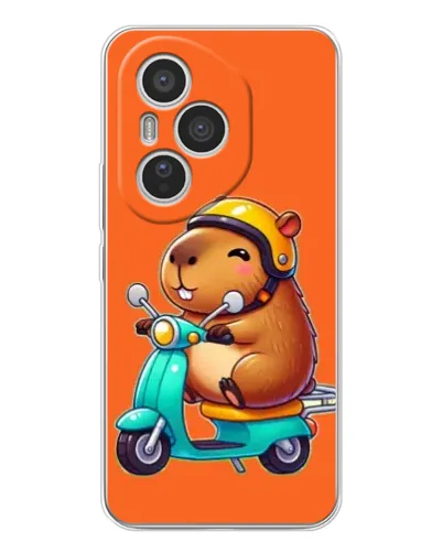 Чехол для Huawei Honor 400 Pro с картинкой «Капибара на скутере» Чехол для Huawei Honor 400 Pro с картинкой «Капибара на скутере»