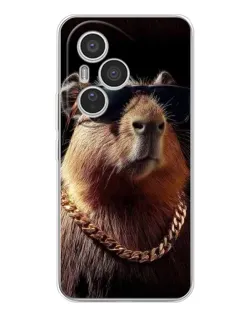 Чехол для Huawei Honor 400 Pro с картинкой «Капибара золотая цепь»