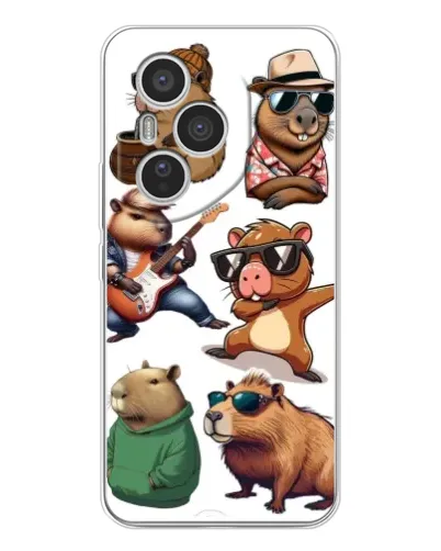 Чехол для Huawei Honor 400 Pro с картинкой «Крутые капибары музыканты» Чехол для Huawei Honor 400 Pro с картинкой «Крутые капибары музыканты»