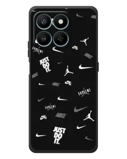 Чехол для Huawei Honor 400 Smart с картинкой «Nike Black Pattern»