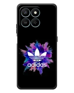 Чехол для Huawei Honor 400 Smart с картинкой «Взрыв красок Adidas»