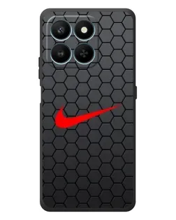 Чехол для Huawei Honor 400 Smart с картинкой «Nike — карбоновая сетка»