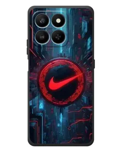Чехол для Huawei Honor 400 Smart с картинкой «Техногенный стиль Nike»