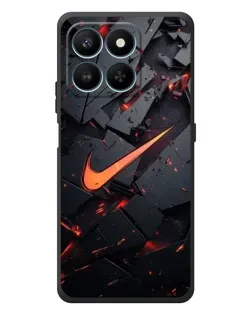 Чехол для Huawei Honor 400 Smart с картинкой «Nike — эффект разломов»