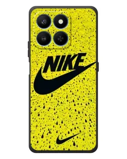 Чехол для Huawei Honor 400 Smart с картинкой «Желтый текстурный Nike»