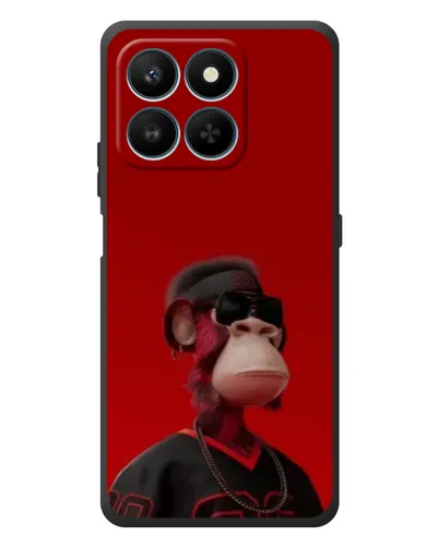 Чехол для Huawei Honor 400 Smart с картинкой «Bored Ape в красном»