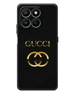 Чехол для Huawei Honor 400 Smart с картинкой «Золотой логотип Gucci»