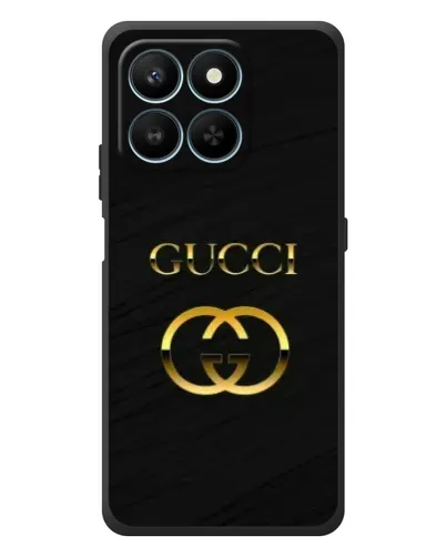 Чехол для Huawei Honor 400 Smart с картинкой «Золотой логотип Gucci»
