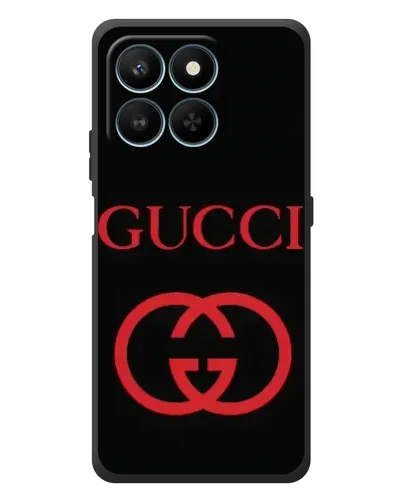 Чехол для Huawei Honor 400 Smart с картинкой «Gucci — красный логотип»