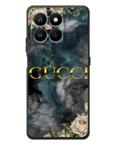 Чехол для Huawei Honor 400 Smart с картинкой «Абстрактные цветы Gucci»