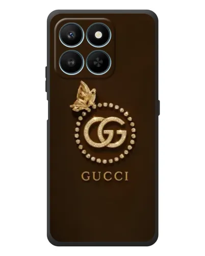 Чехол для Huawei Honor 400 Smart с картинкой «Gucci — золотая бабочка»