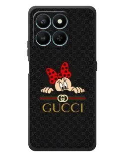 Чехол для Huawei Honor 400 Smart с картинкой «Минни Маус Gucci — черный»